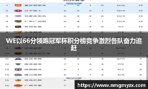 WE以66分领跑冠军杯积分榜竞争激烈各队奋力追赶